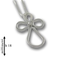 Collier Gemoro Femme in Or blanc Diamante 0.01 Ct PB1404BIA - PB1404BIA